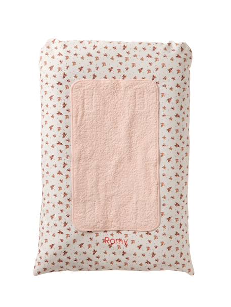Cover for Changing Mattress, Hanoi multicoloured+printed beige+sage green+WHITE LIGHT ALL OVER PRINTED - vertbaudet enfant 