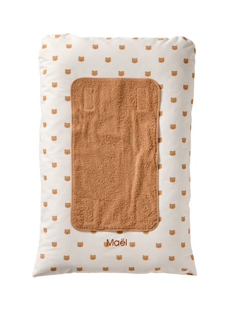 Cover for Changing Mattress, Hanoi multicoloured+printed beige+sage green+WHITE LIGHT ALL OVER PRINTED - vertbaudet enfant 