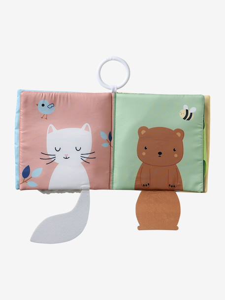 Animal peek-a-boo book multicoloured - vertbaudet enfant 