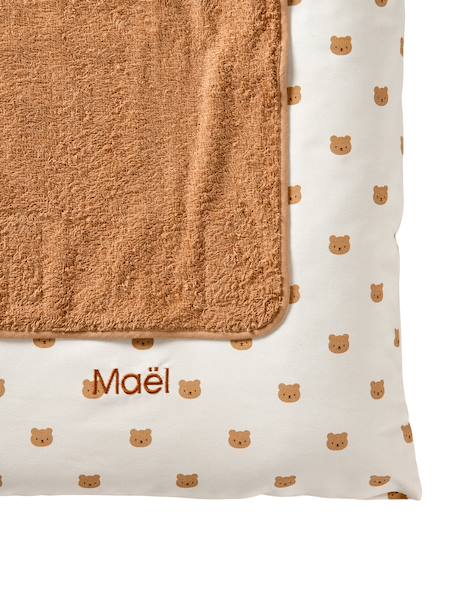 Cover for Changing Mattress, Hanoi multicoloured+printed beige+sage green+WHITE LIGHT ALL OVER PRINTED - vertbaudet enfant 