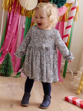 Occasion Wear Dress with Sequins for Babies  - vertbaudet enfant