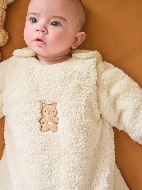 Baby Sleeping Bag with Detachable Long Sleeves, LITTLE BEAR vanilla - vertbaudet enfant 