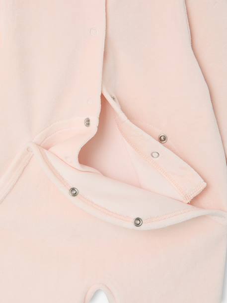 Pack of 2 girls' velvet pyjamas rose - vertbaudet enfant 