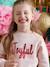 Christmas Sweatshirt with Sequinned Message for Girls rosy - vertbaudet enfant 