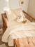 Plain Duvet Cover + Pillowcase Set in Organic Cotton* Gauze for Babies ochre+sage green+vanilla - vertbaudet enfant 