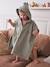 Poncho de bain bébé avec coton recyclé personnalisable Animal beige+ocre+olive+rose pâle - vertbaudet enfant 