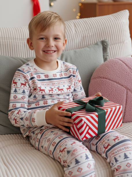 Boys' Christmas family capsule pyjamas set. night blue - vertbaudet enfant 