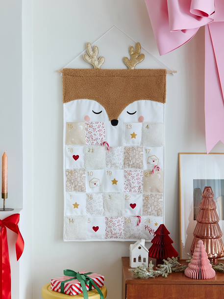 Sherpa Reindeer Advent Calendar golden beige - vertbaudet enfant 