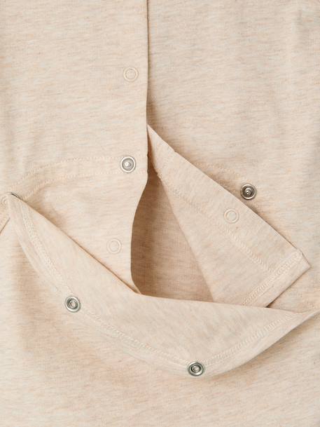Newborn set of 2 playsuits in organic cotton marl beige - vertbaudet enfant 