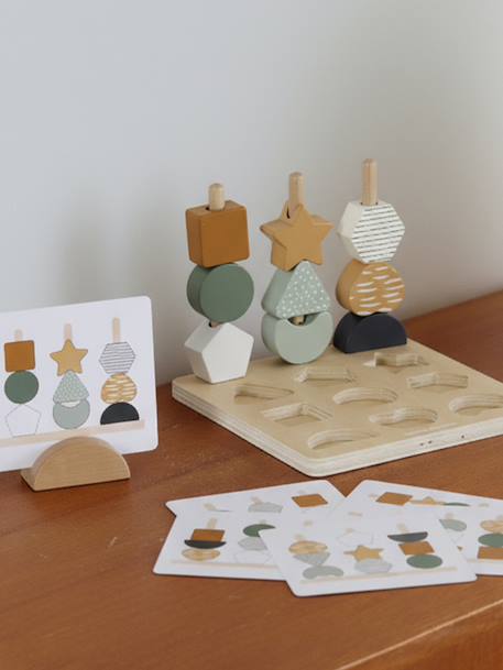 Puzzle perles 2 en 1 TANZANIE en bois FSC® bois - vertbaudet enfant 