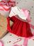 Baby girl set T-shirt skirt band for head accessories for hair Christmas gift box red - vertbaudet enfant 
