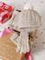 Christmas Cable Knit Set: Beanie + Snood + Mittens/Gloves for Girls marl beige - vertbaudet enfant 