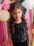Velour Jumpsuit with Sequins for Girls black - vertbaudet enfant 