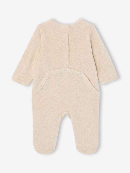 Set of 2 boys' velvet pyjamas crystal blue - vertbaudet enfant 