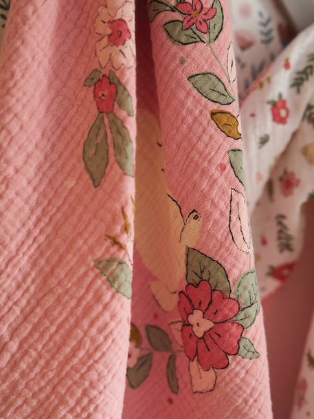 Lot de 3 langes en gaze de coton LAPIN ENCHANTÉ lot rose - vertbaudet enfant 