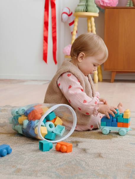 Set of 100 Plastic Building Bricks multicoloured - vertbaudet enfant 