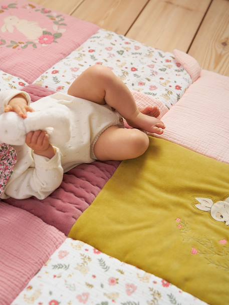 Floor mattress / ENCHANTED RABBIT play mat old rose - vertbaudet enfant 