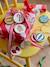Lot de 10 boules de Noël en bois MOONY rouge imprimé - vertbaudet enfant 