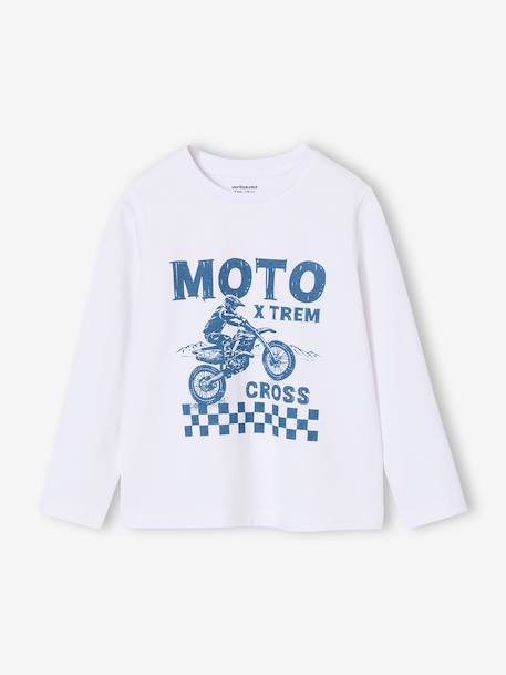Lot de 3 t-shirts garçon blanc+caramel - vertbaudet enfant 