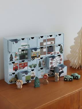 -Calendrier de l'Avent avec jouets en bois FSC®