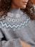 Fluffy Christmas Jumper for the Whole Family marl grey - vertbaudet enfant 