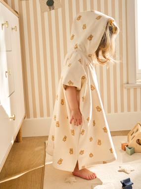 -Poncho de bain bébé personnalisable PETIT OURS, avec coton recyclé
