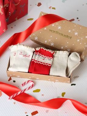 -Coffret 3 paires de chaussettes Noël fille 