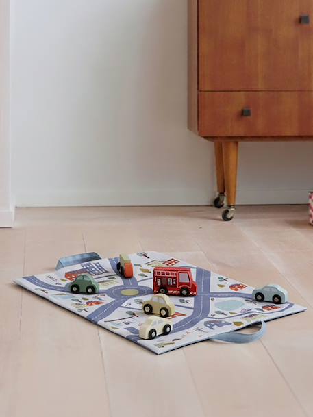 Tapis circuit pliable avec accessoires beige - vertbaudet enfant 