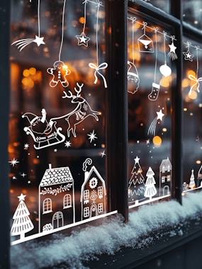 Bedding & Decor-Decoration-Christmas Village window cling
