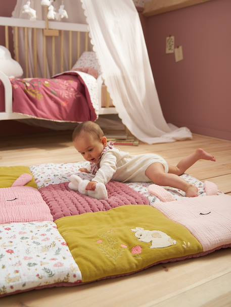 Floor mattress / ENCHANTED RABBIT play mat old rose - vertbaudet enfant 