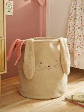-Rabbit Storage Basket in Sherpa
