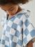 Bath/Beach Poncho with Recycled Cotton, for Children chequered blue+lilac+mint green - vertbaudet enfant 