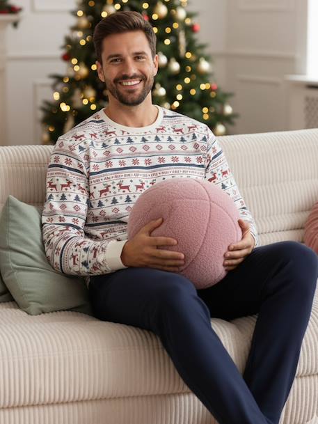 Christmas family men's 2-piece pyjamas night blue - vertbaudet enfant 