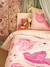 Reversible BIRDY duvet cover set + pillowcase for children, made with recycled cotton rosy - vertbaudet enfant 