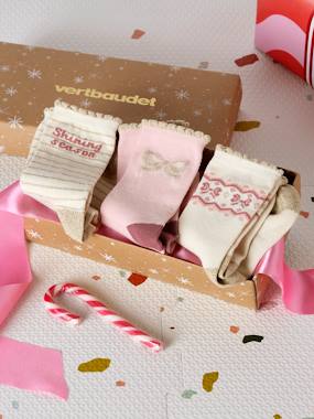 -Coffret 3 paires de chaussettes Noël fille 