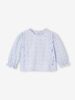 -Blouse bébé broderie anglaise à volants