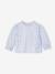 Blouse in Broderie Anglaise for Babies sky blue+sweet pink+white - vertbaudet enfant 