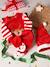 Christmas Gift Set for Babies: Velour Sleepsuit + Beanie Dark Red - vertbaudet enfant 