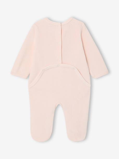 Pack of 2 girls' velvet pyjamas rose - vertbaudet enfant 