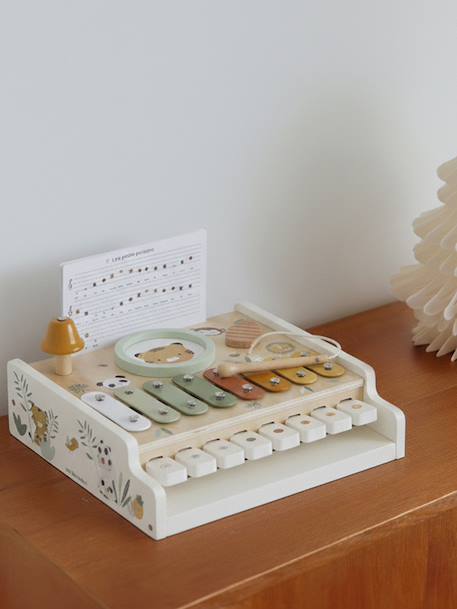 2-in-1 Musical Piano in FSC® Wood, TANZANIE wood - vertbaudet enfant 