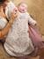 Customisable baby sleeping bag with detachable sleeves FLORA printed white - vertbaudet enfant 