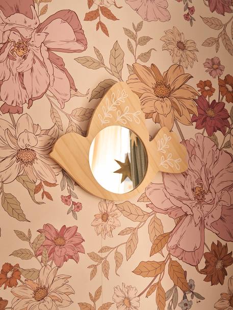 Wooden Bird Mirror wood - vertbaudet enfant 