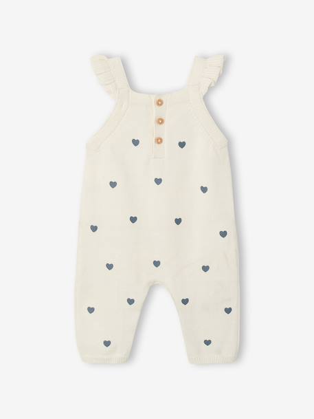 Newborn set with girl's dungaree and band for head accessories for hair ecru - vertbaudet enfant 