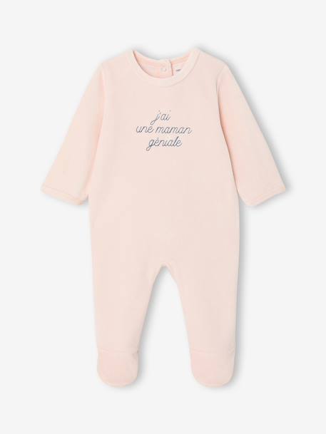 Pack of 2 girls' velvet pyjamas rose - vertbaudet enfant 