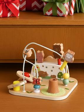 Toys-Baby & Pre-School Toys-FSC® LES 4 SAISONS wooden jumping animal board