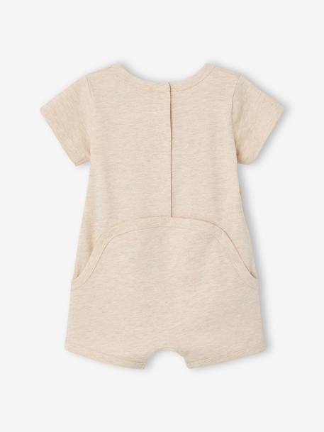 Newborn set of 2 playsuits in organic cotton marl beige - vertbaudet enfant 