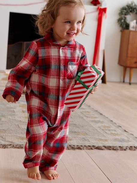 Pyjama bébé flanelle Noël capsule famille rouge - vertbaudet enfant 