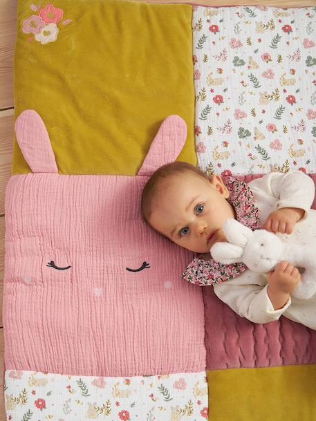 Floor mattress / ENCHANTED RABBIT play mat old rose - vertbaudet enfant 