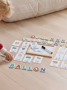 -Ardoise d'apprentissage des lettres en bois FSC®