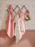 Pack of 3 muslin squares in cotton gauze ENCHANTED RABBIT set pink - vertbaudet enfant 